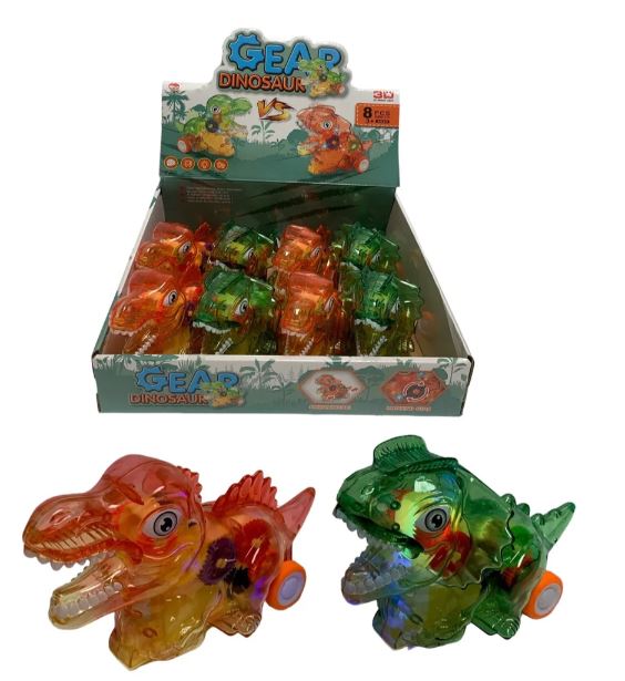 Dinosaure roulant avec lumière 7 po