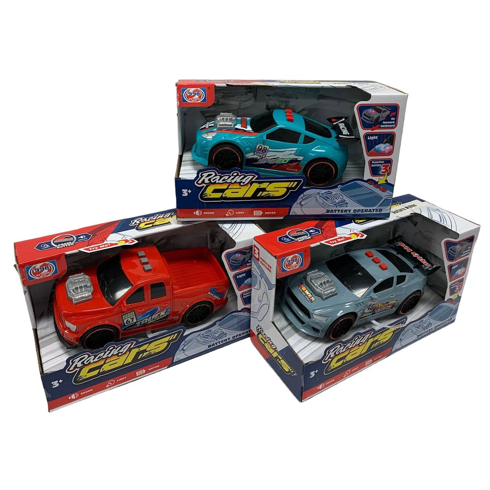 Voiture de course avec son et lumière 8 po