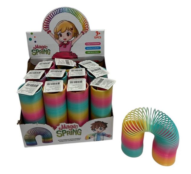 Slinky en plastique arc-en-ciel (3 ans et +)