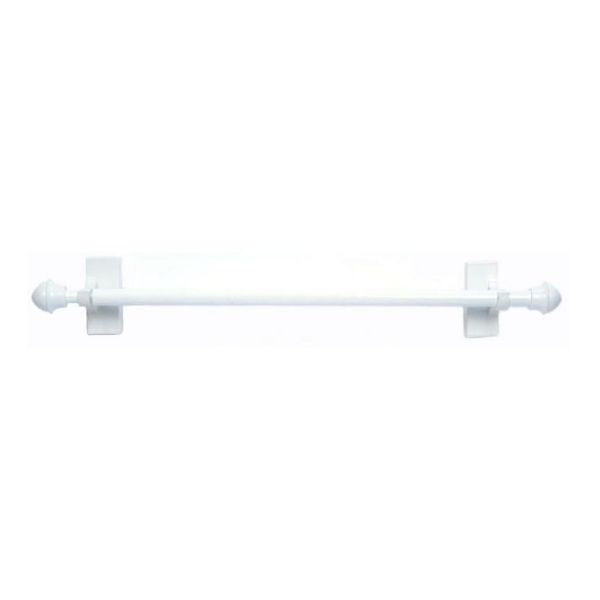 Tringle magnétique 28 po à 48 po blanc