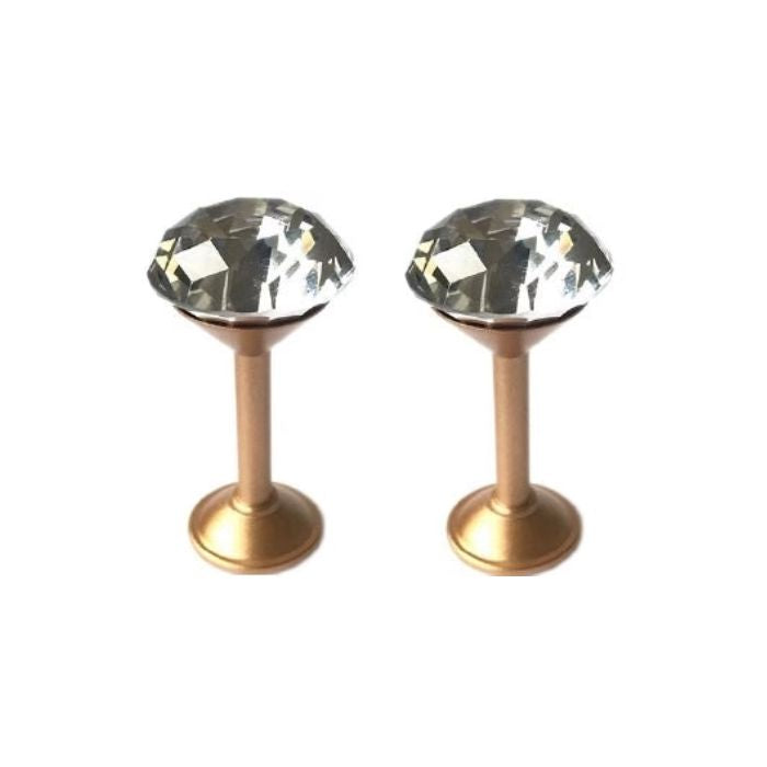 Support pour pôle à rideaux 40 mm x 75 mm