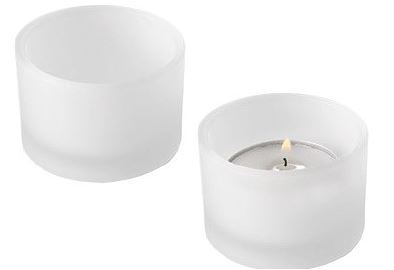 Porte-chandelle à réchaud en verre 2 po x 1 po