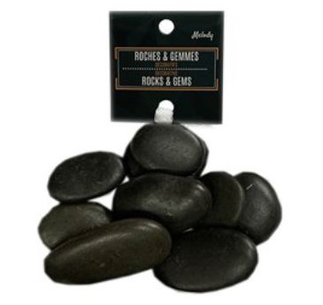 Roche de rivière en filet 700 g noir