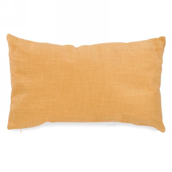 Coussin 12 po x 20 po jaune moutarde