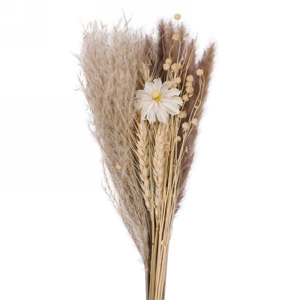 Bouquet 18 po de graminée artificiel et plume