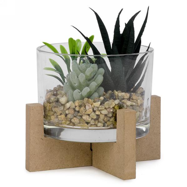 Bac à Bain De Sable Pour Hamster En Verre Et Bois - Avec échelle, Pour Nettoyage Et Jeu, Dimensions S