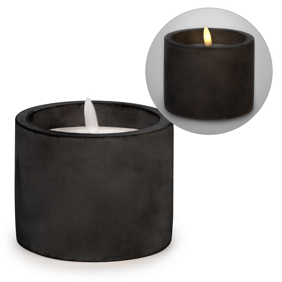 Chandelle LED ronde noire