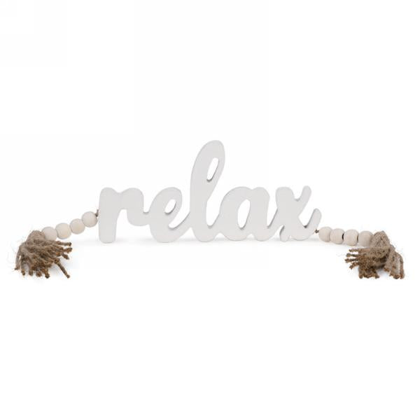 Décoration "Relax" avec glands