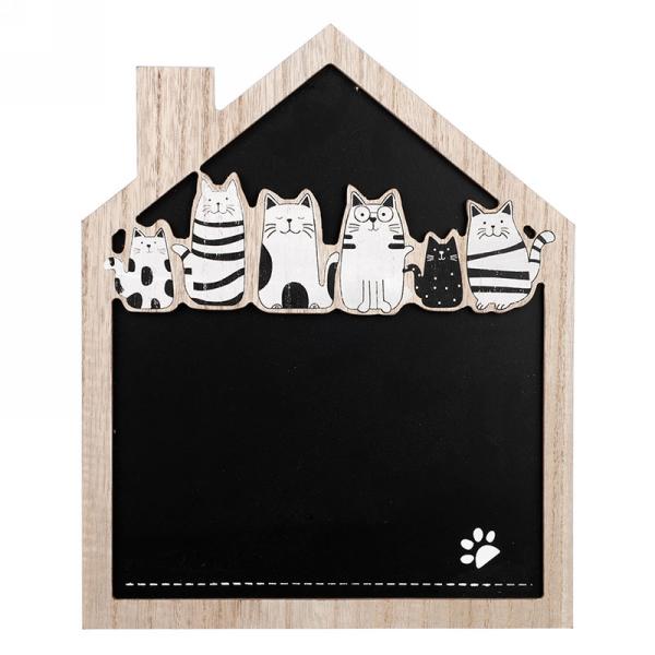 Tableau noir à motif 9,5 po x 12 po chats