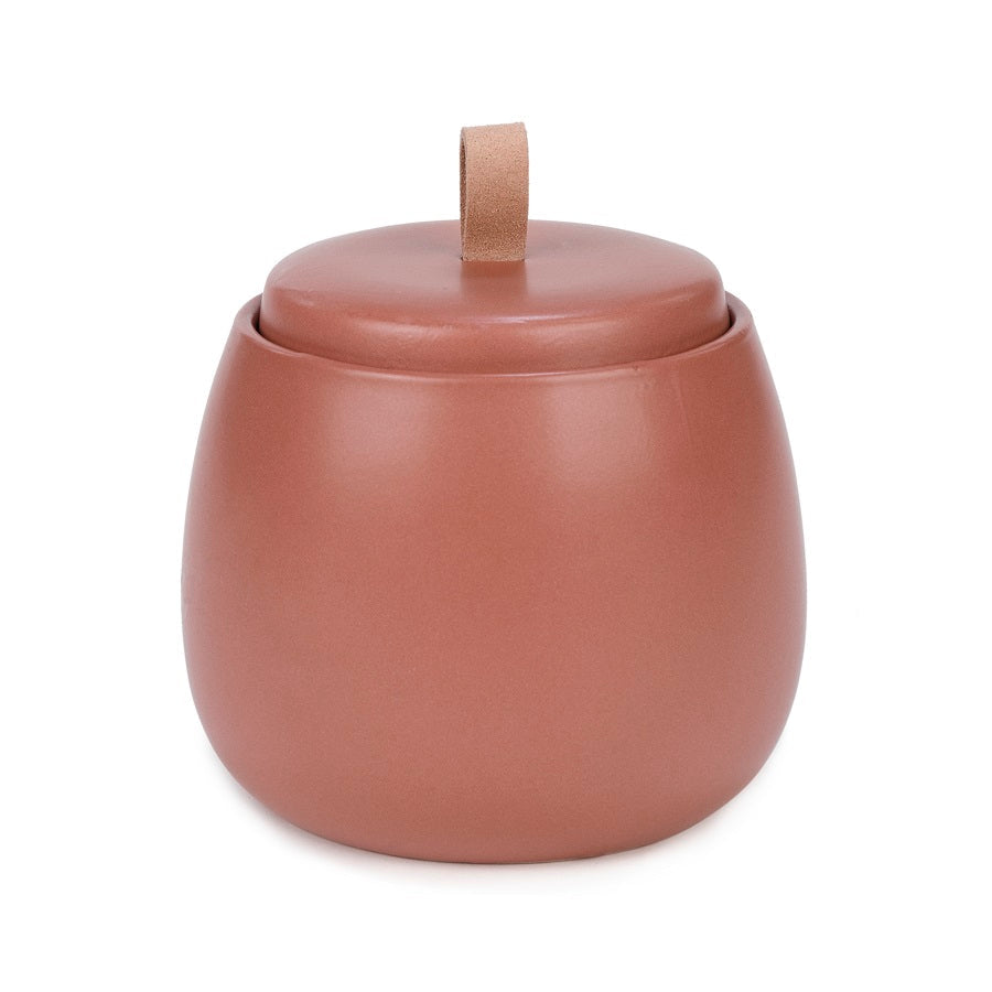 Chandelle parfumée en pot avec couvercle