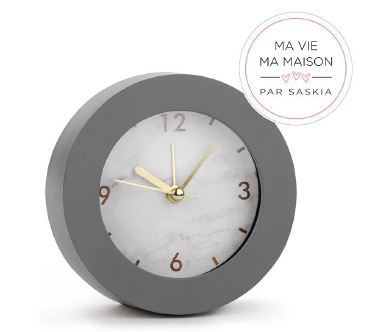 Cadran réveil 4,25 po gris