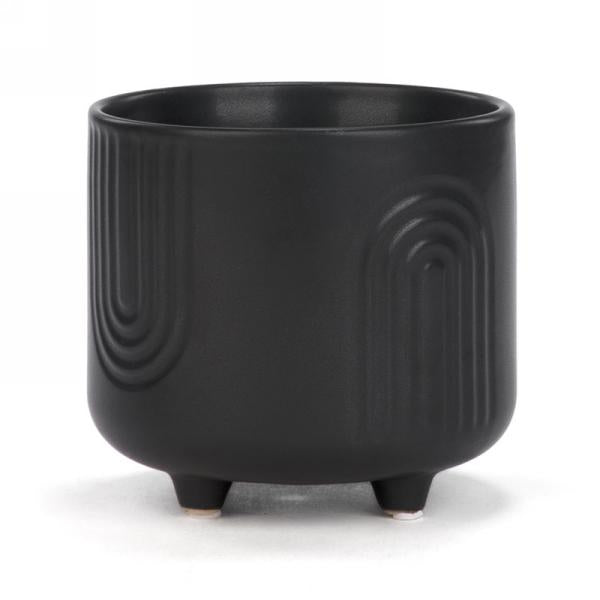 Cache-pot en céramique 5 po avec motif en U