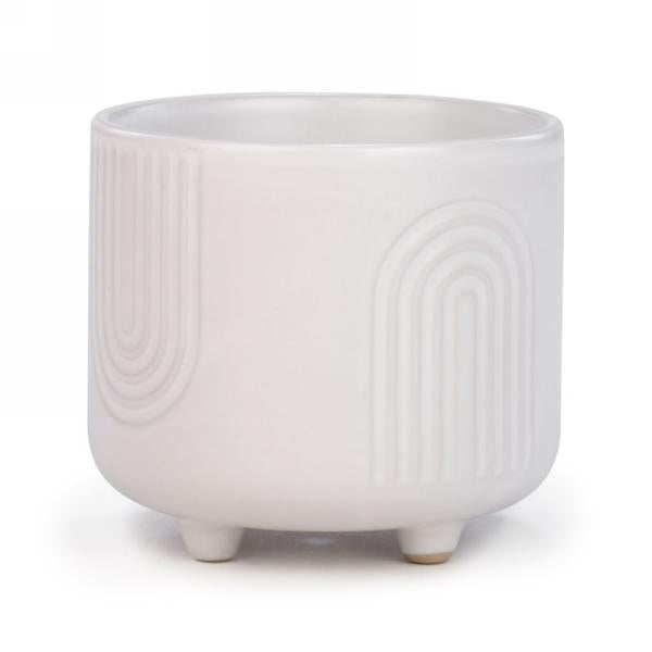 Cache-pot en céramique 5 po avec motif en U