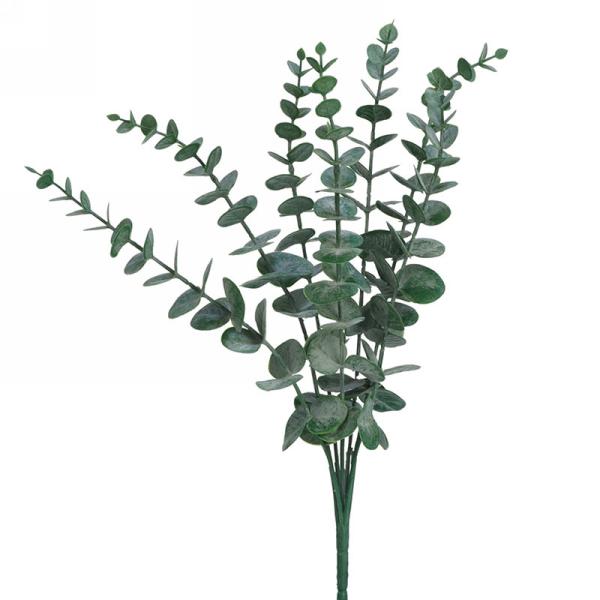 Branche de feuilles d'eucalyptus artificielles 15 po vert