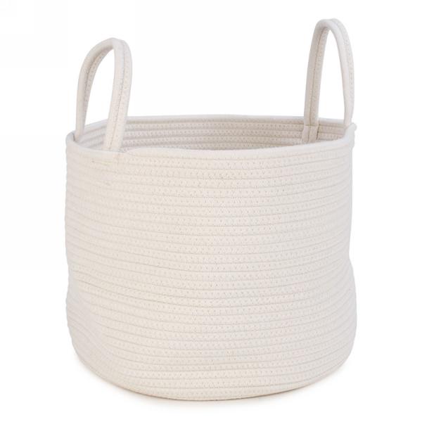 Panier 13 po x 11 po ivoire avec poignée