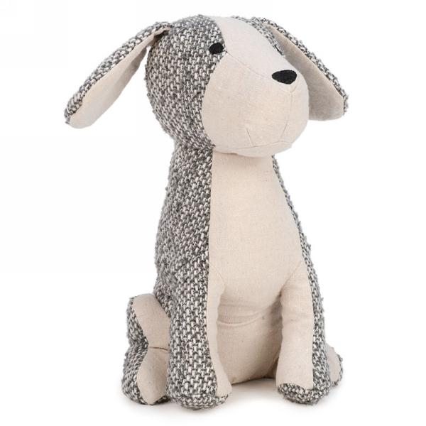 Butoir de porte 6 po x 10 po chien gris et beige
