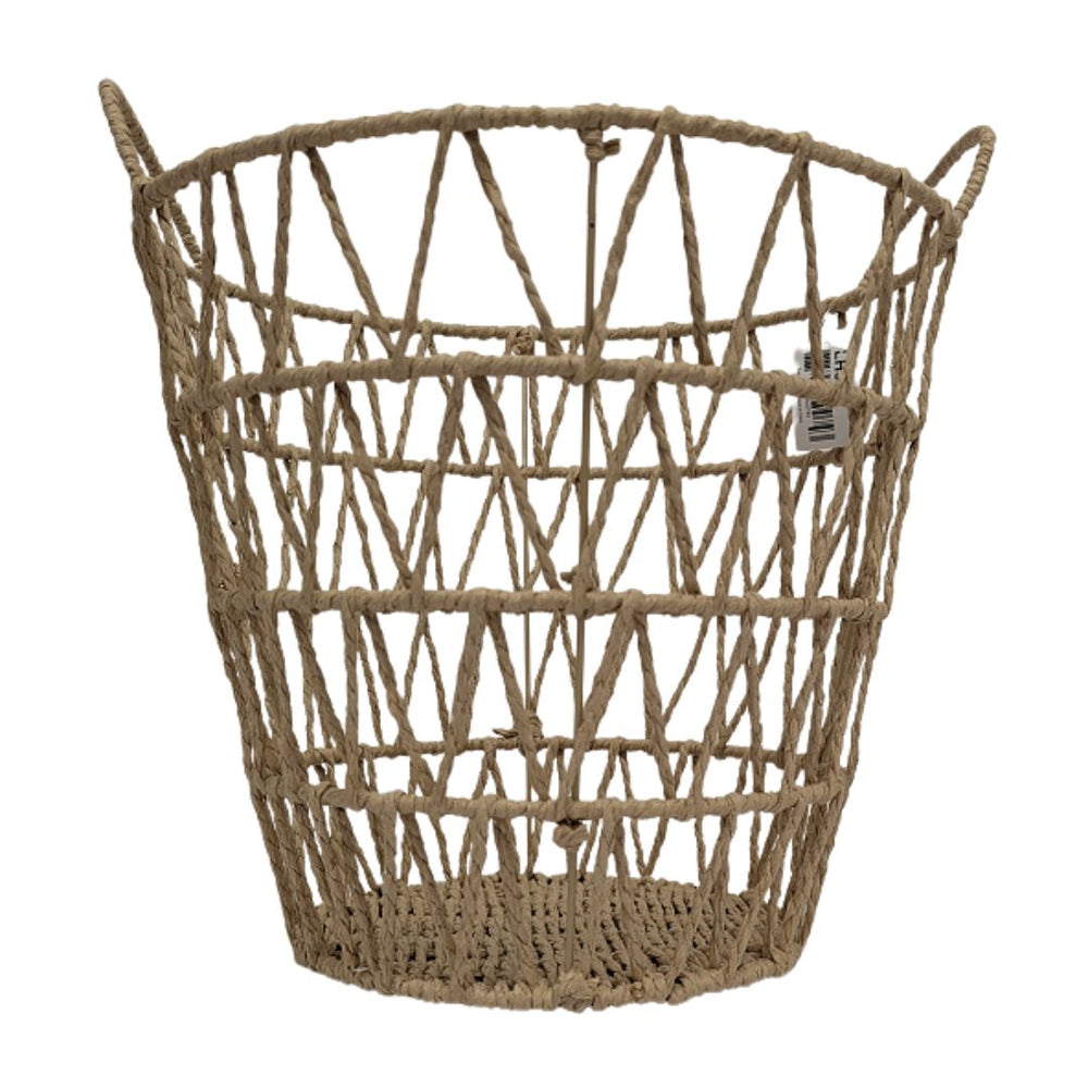 Panier de rangement 13 po x 13 po en cordes naturelles
