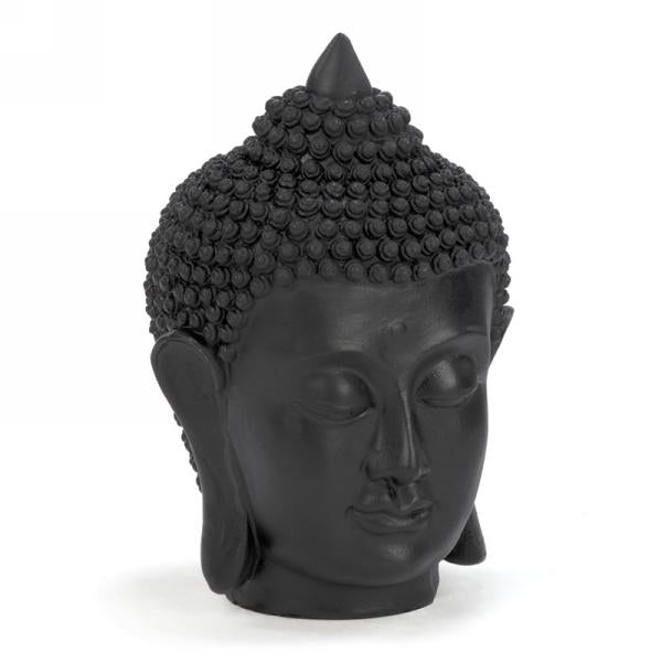Tête de bouddha 5 po x 7 po noire