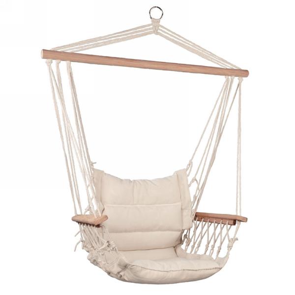 Chaise à suspendre coussinée