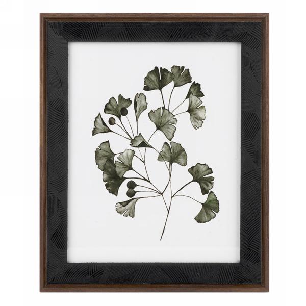 Cadre brun et noir 8 po x 10 po feuillage