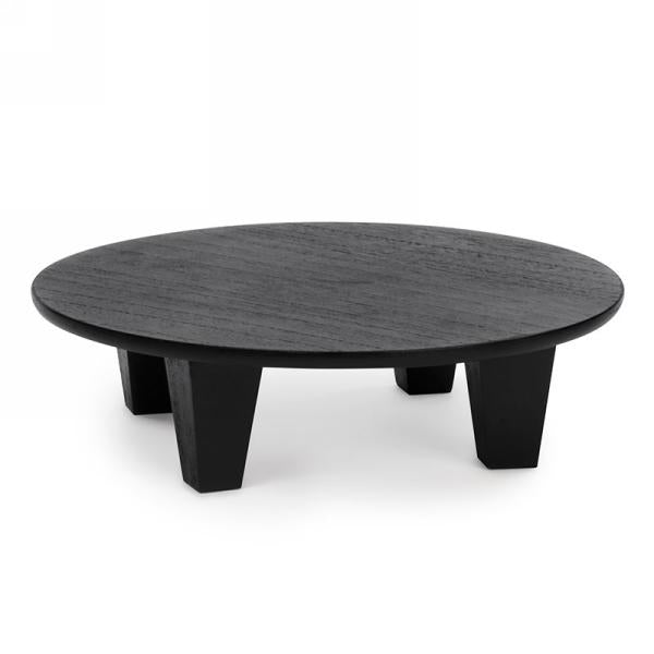 Plateau sur pied 12 po x 3 po noir