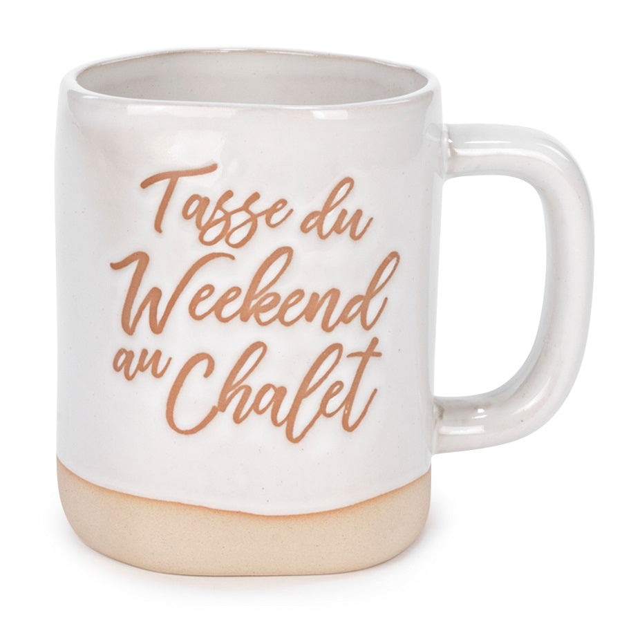 Tasse à café 4 po x 5 po Weekend au chalet
