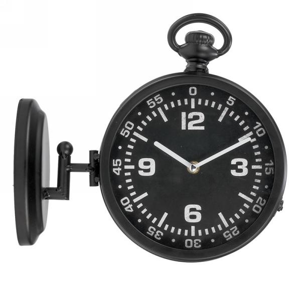 Horloge 12 po x 4 po x 11 po noire