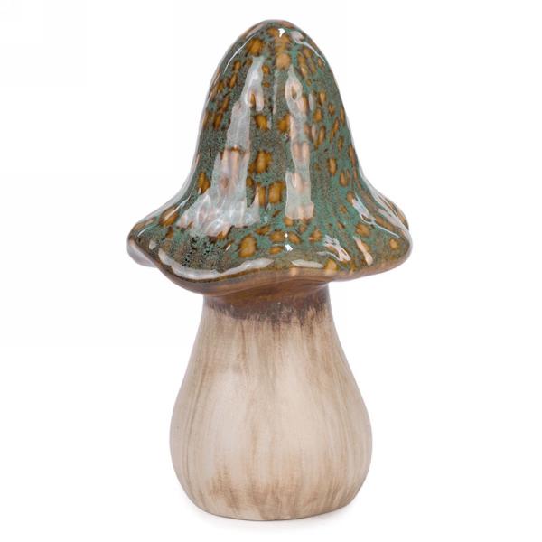 Champignon en céramique vert