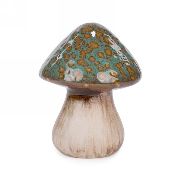 Champignon en céramique vert