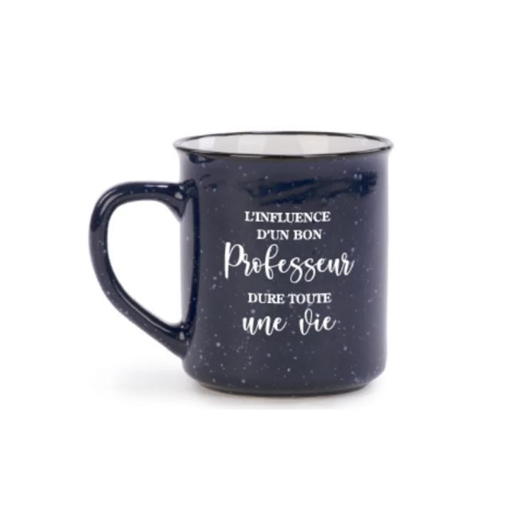 Tasse à café "l'influence d'un bon professeur dure toute une vie"