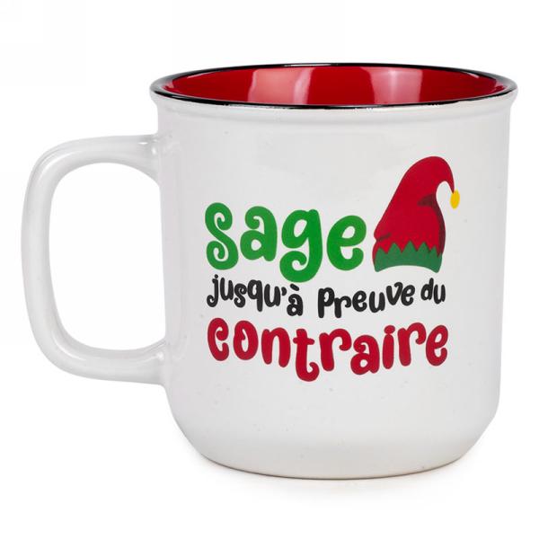 Tasse à café lutin "Sage jusqu'à preuve du contraire" 4 po x 4 po