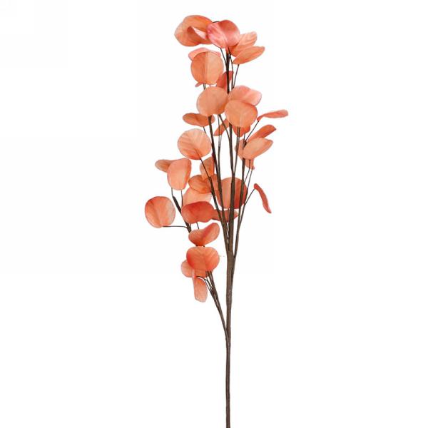 Branche de feuilles artificielles 43 po orange