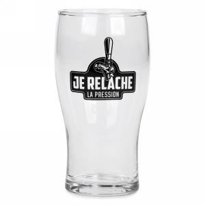 Verre à bière "Je relâche la pression"