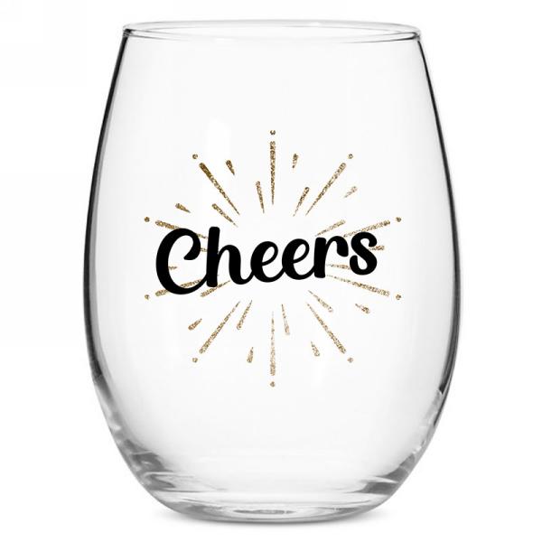 Verre à vin 3,5 po x 5 po "Cheers"