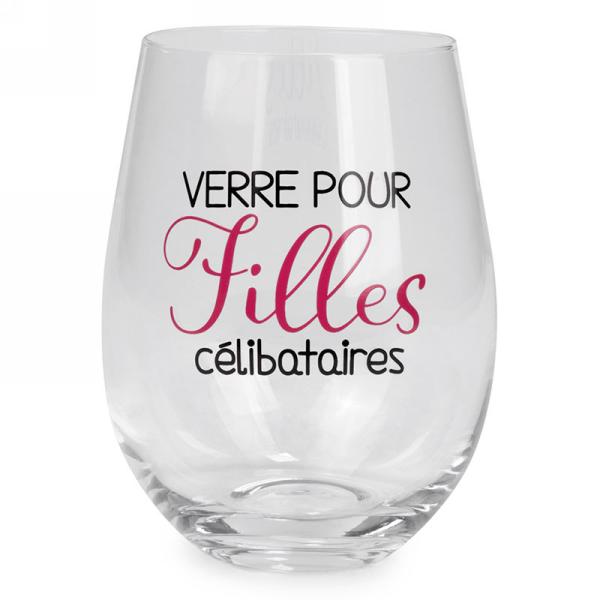 Verre à vin sans pied Verre pour filles célibataires