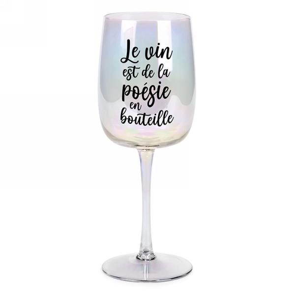 Coupe à vin Le vin est de la poésie en bouteille