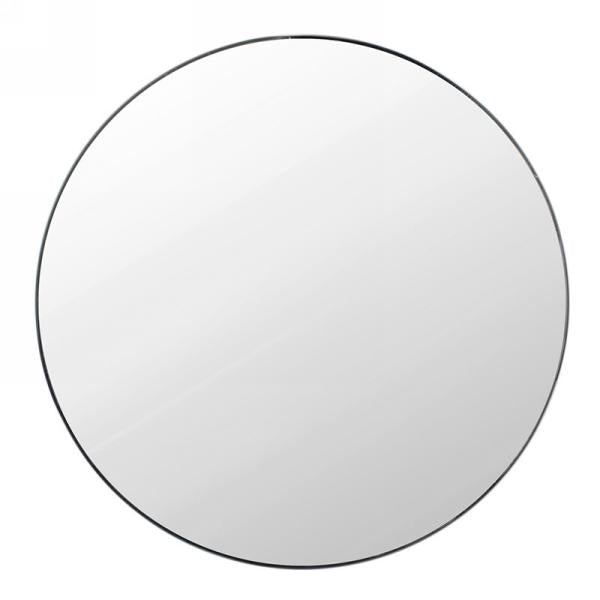 Miroir rond avec bordure noire