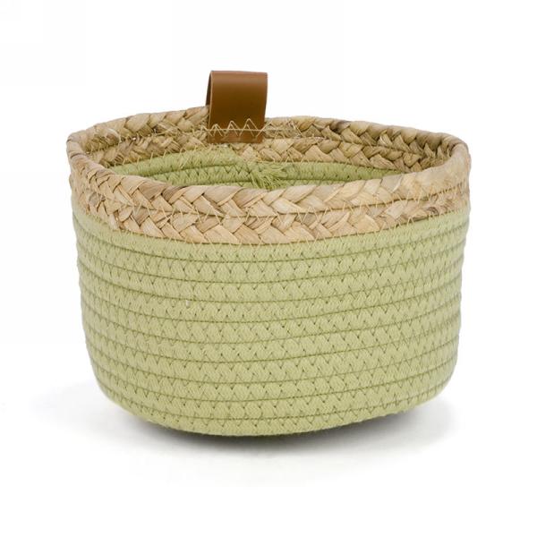 Panier 8 po x 5 po avec bordure naturelle