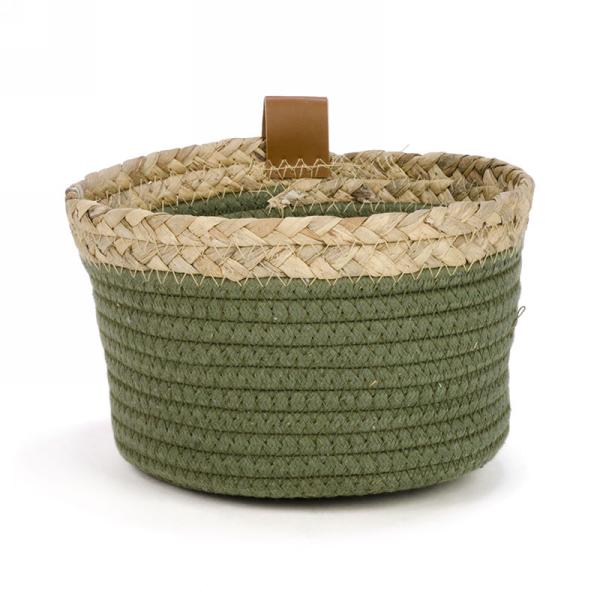 Panier 8 po x 5 po avec bordure naturelle