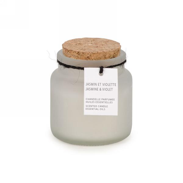 Chandelle parfumée en pot jasmin et violette