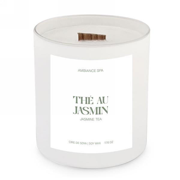 Chandelle au soya parfumée 3 po x 4 po Thé au jasmin