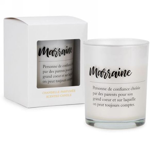 Chandelle parfumée 4 po x 5 po "Marraine"