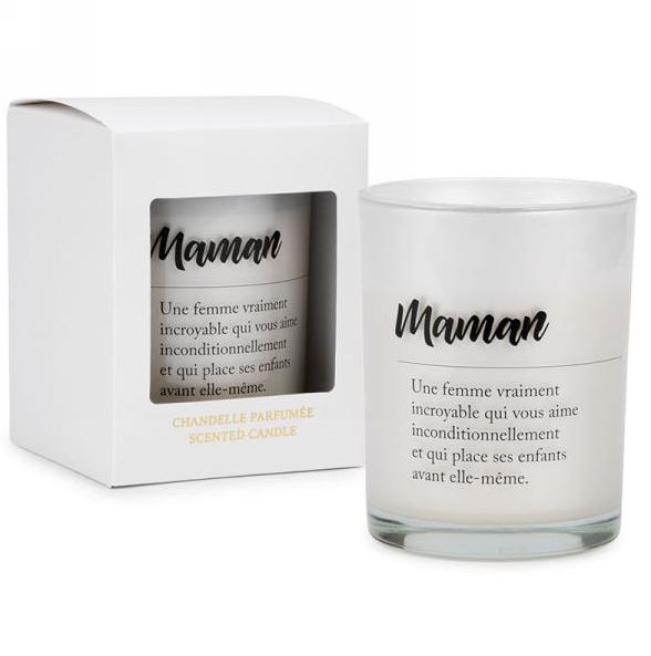 Chandelle parfumée 4 po x 5 po "Maman"