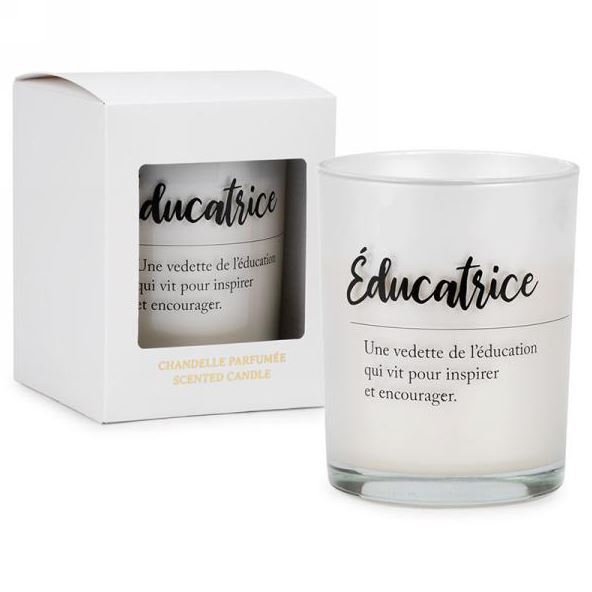 Chandelle parfumée 4 po x 5 po "Éducatrice"
