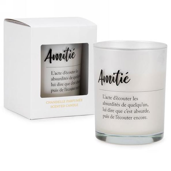 Chandelle parfumée 4 po x 5 po "Amitié"
