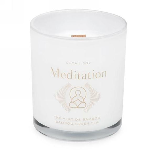 Chandelle de soya parfumée 3 po x 3,5 po "Méditation"