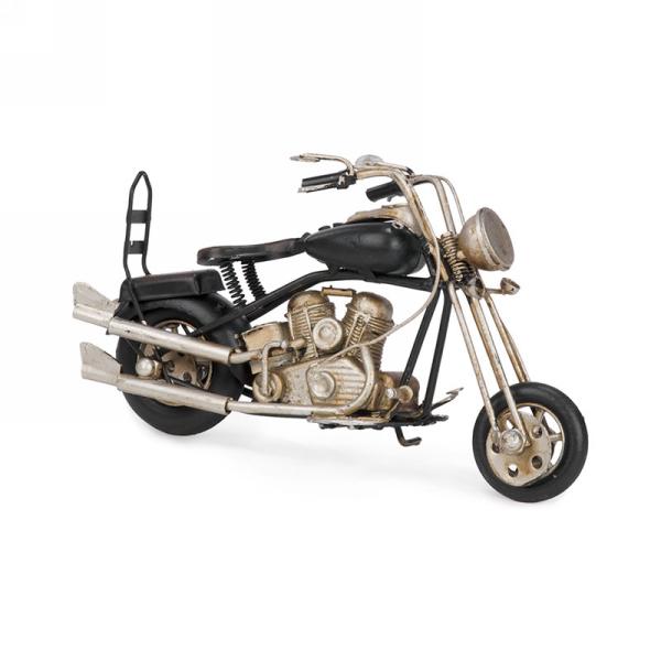 Moto antique 8 po x 4 po noire