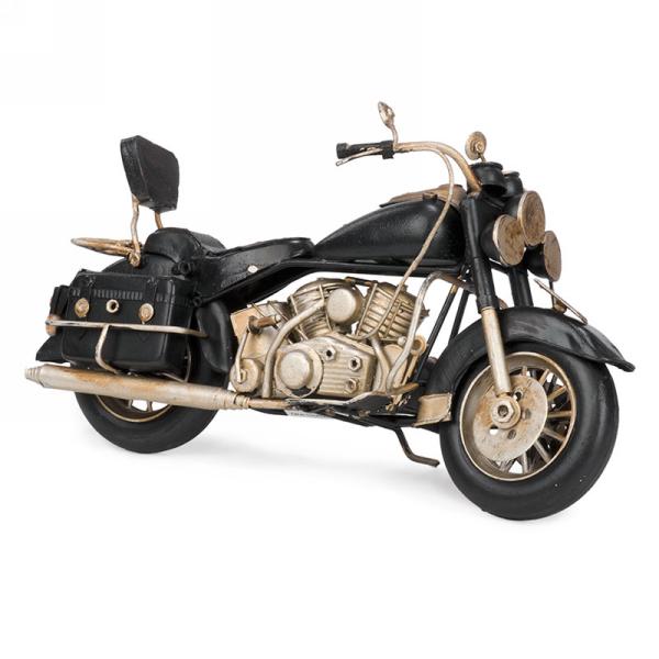 Moto antique 10 po x 6 po noire
