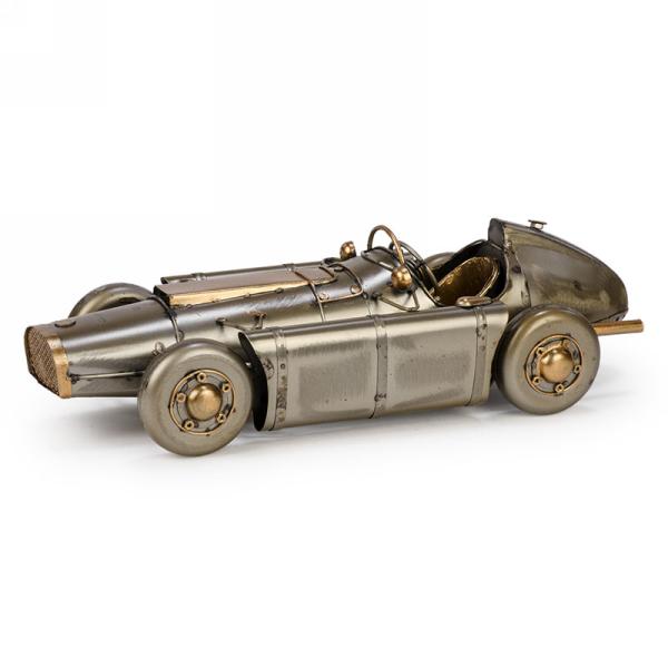 Voiture de course antique décorative doré