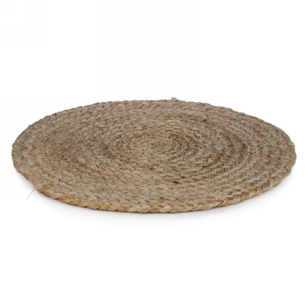 Napperon 14 po rond en jute naturel